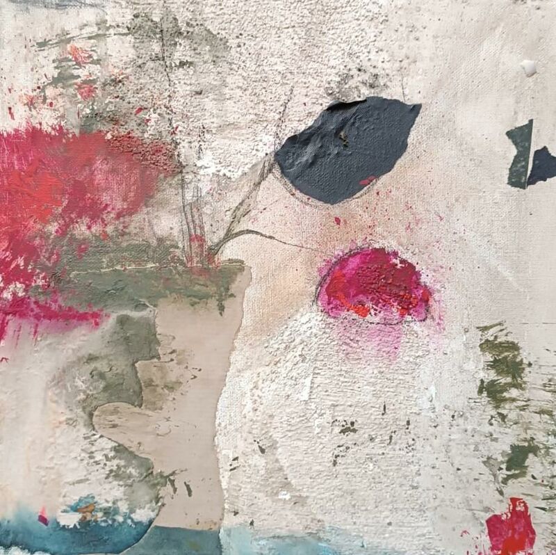 Water on flowers - a Paintings by Bibi